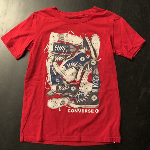 Converse t shirt red size M - Picture 4 of 5